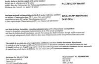 Zollabfertigungsbescheinigung von Zero Motorcycles B.V.